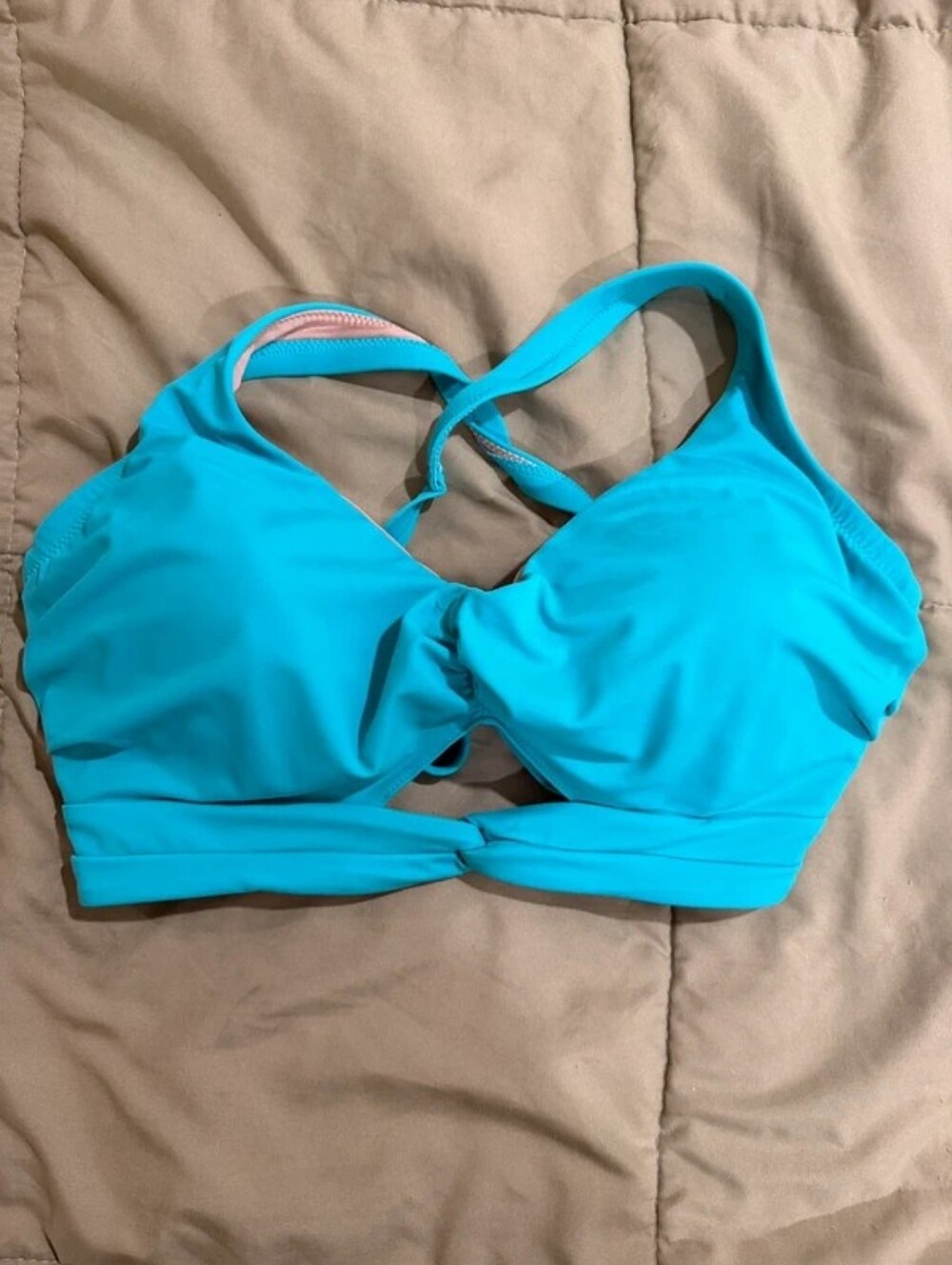 Shade & Shore Neon Hot Pink Crochet Trim Bikini Set